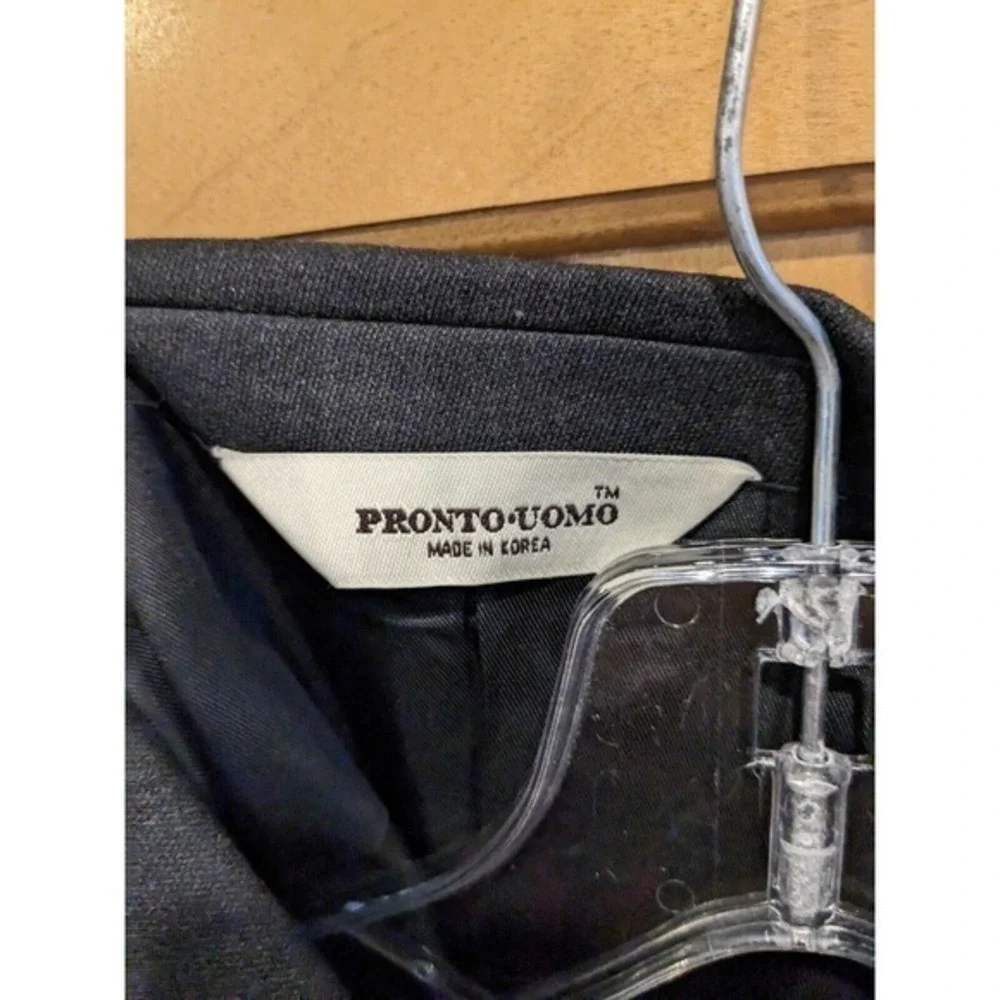 Pronto Uomo Platinum‎ Blazer 48R Wool Blue Sport Jacket 2 Button